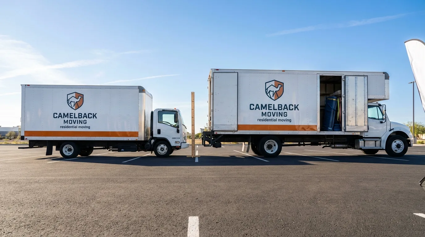 Moving truck size capacity guide in Fruita